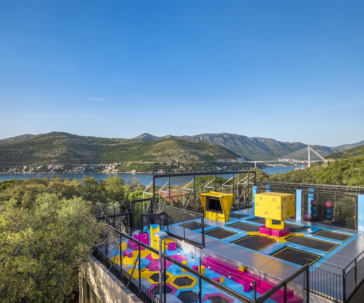 杜布罗夫尼克总统酒店-瓦拉马尔精选 外观 照片 View of the Bay of Kotor from the Sky Bar